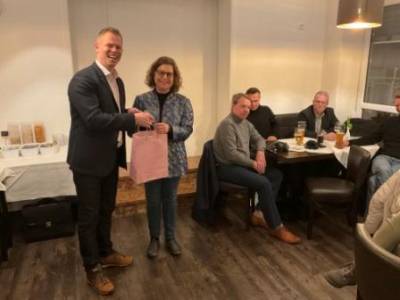 Ruth Baumann, Präsidentin der Unternehmerfrauen im Handwerk Baden-Württemberg und Jürgen Beirer, CDU Gemeindeverbands-Vorsitzender. Bild: Bernhard Grunewald